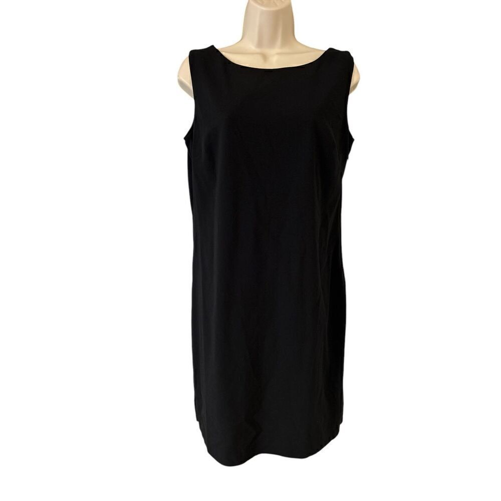 Stile Benetton Womens Knee Length Dress Black Size Large